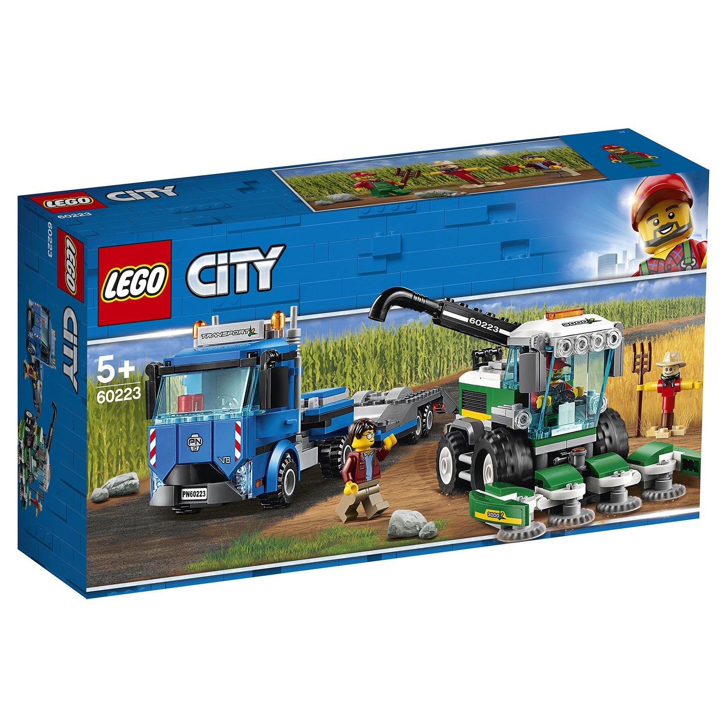 Конструктор из серии Lego City Great Vehicles - Транспортировщик для комбайнов  